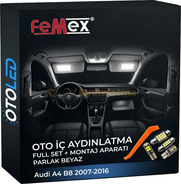 Audi A4 B8 İç Aydınlatma Seti LED ampul kategorisi
