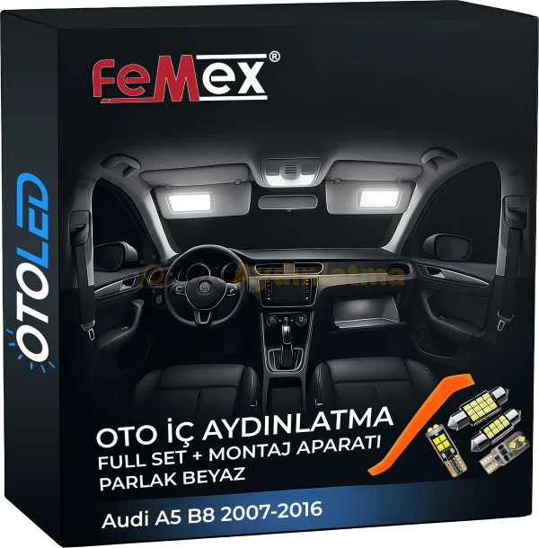 Audi A5 B8 İç Aydınlatma Seti LED ampul kategorisi