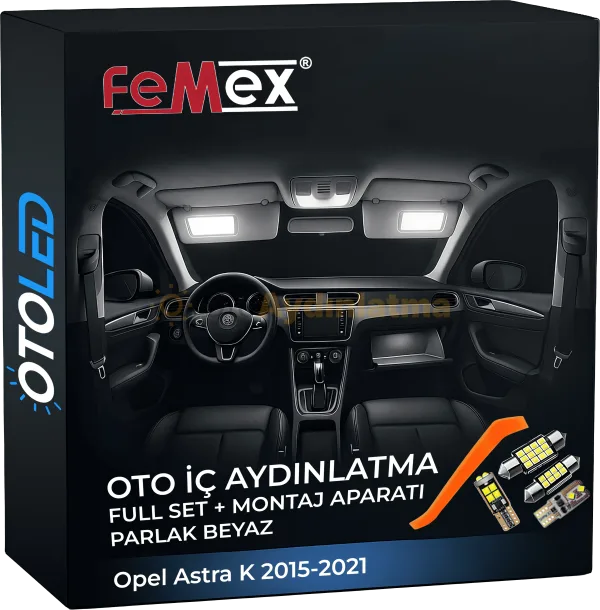 Opel Astra K İç Aydınlatma Seti LED ampul kategorisi