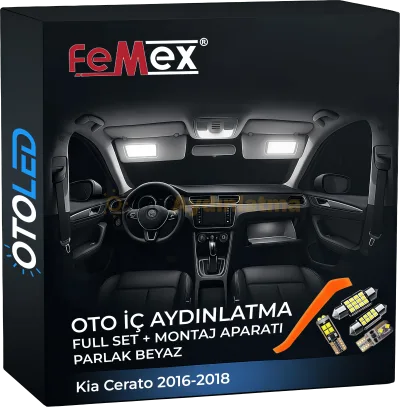 Kia Cerato 3 i̇ç aydınlatma seti led ampulü