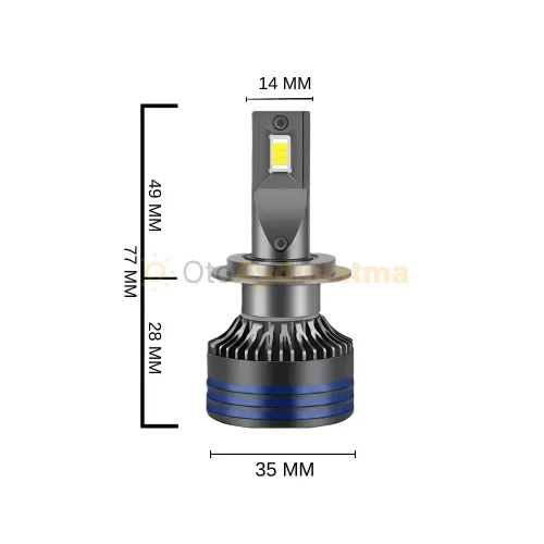 Hyundai İ30 2 Makyajlı led kısa far ampulü - Femex Cosmo Plus H7 LED Xenon 18000 Lümen 3575 CSP Chipset