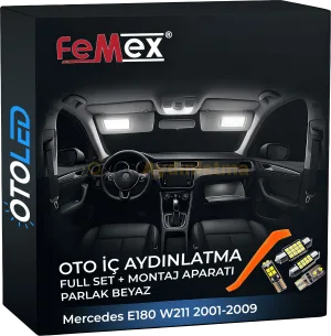 Mercedes E180 W211 2001-2009 LED Iç Aydınlatma Seti - Femex