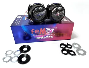 Femex 3 Inç Bi-LED Projektör Mercek Lazerli Vidalı P80 - Femex
