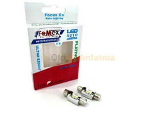 Femex 36MM Sofit LED Ampul Platinum - C5W CSP Chipset - Femex