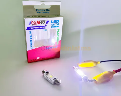 Seat Altea bagaj aydınlatma led ampulü - Femex 41MM Sofit LED Ampul Platinum - C5W CSP Chipset
