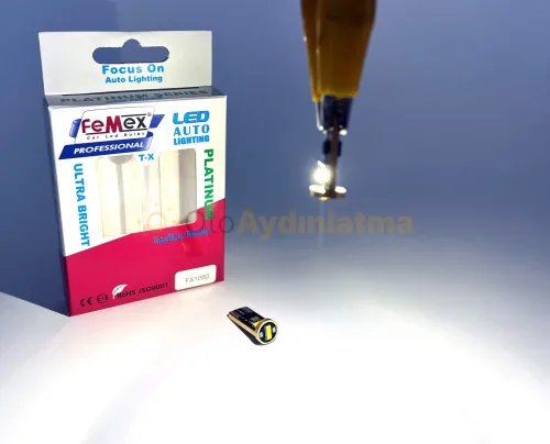 Volvo XC70 2 led ön park ampulü - Femex T10 LED Ampul Platinum - W5W 3SMD CSP Chipset Beyaz