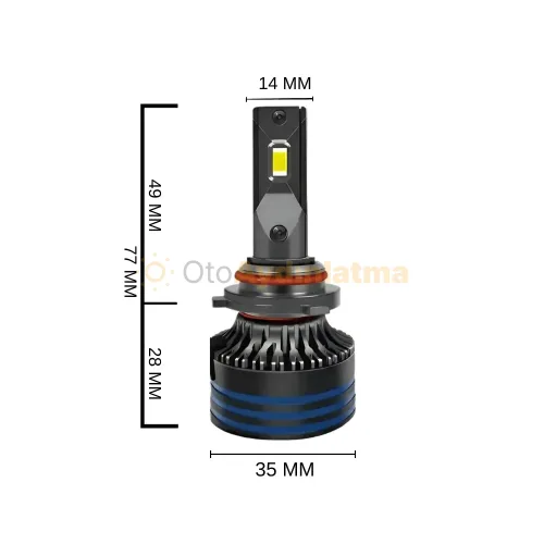 Volvo XC70 led uzun far ampulü - Femex Cosmo Plus HB3 9005 LED Xenon 18000 Lümen 3575 CSP Chipset