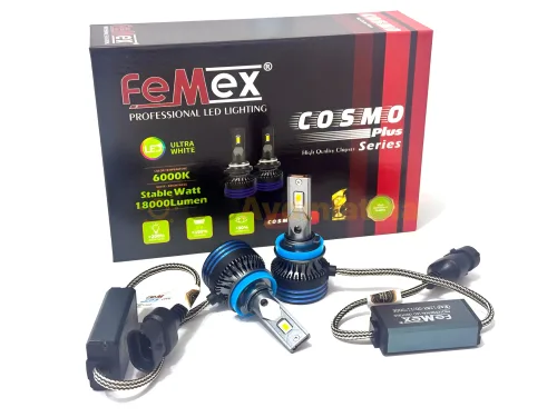 Volkswagen Touareg 2 Makyajlı led sis farı ampulü - Femex Cosmo Plus H11 LED Xenon 18000 Lümen 3070 CSP Chipset
