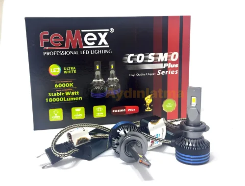 Hyundai İ30 2 Makyajlı led kısa far ampulü - Femex Cosmo Plus H7 LED Xenon 18000 Lümen 3575 CSP Chipset