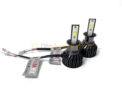 Seat Leon 2 led sis farı ampulü - Femex Eco Power H3 LED Xenon 9000 Lümen 3570 CSP Chipset