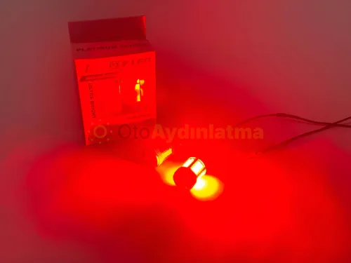 Fiat Ulysse stop / fren led ampulü - Femex Fanlı LED Stop Ampulü P21W/5W - 1157 BAY15D Koyu Kırmızı