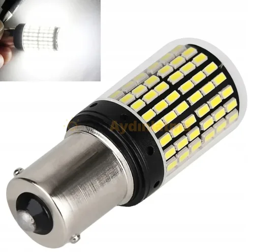BMW 3 Serisi E90 led geri vites ampulü - Femex P21W Tek Duy LED Ampul Platinum 93 Tip 144SMD 3030 Chip Beyaz