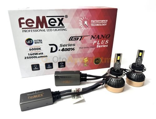 Audi A6 C6 led uzun far ampulü - Femex GT Nano Plus D Serisi D2H LED Xenon 25000 Lümen 7545 CSP Chipset