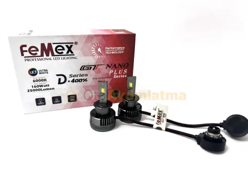 Mini Cooper R52 led kısa far ampulü - Femex GT Nano Plus D2S LED Xenon 25000 Lümen 7545 CSP Chipset