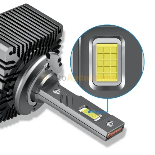 Volvo V40 2 led kısa far ampulü - Femex GT Nano Plus D3S LED Xenon 25000 Lümen 7545 CSP Chipset