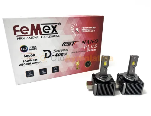 Volkswagen Touareg 2 Makyajlı led uzun far ampulü - Femex GT Nano Plus D8S LED Xenon 25000 Lümen 7545 CSP Chipset