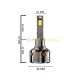 Femex GT Nano Plus H1 LED Xenon 25000 Lümen 7545 CSP Chipset görsel 5