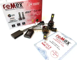 Femex GT Nano Plus H10 LED Xenon 25000 Lümen 7545 CSP Chipset - Femex