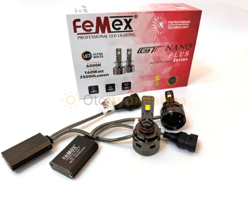 Seat Altea XL led sis farı ampulü - Femex GT Nano Plus HB4 9006 LED Xenon 25000 Lümen 7545 CSP Chipset