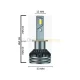 Femex GT Nano Pro H1 LED Xenon 22000 Lümen 7535 CSP Chipset görsel 6