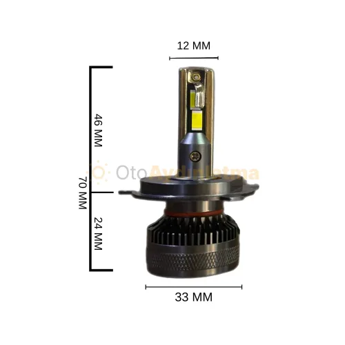Kia Soul 2 led uzun far ampulü - Femex GT Nano Pro H4 LED Xenon 22000 Lümen 7535 CSP Chipset