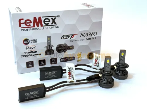 Hyundai İ30 2 Makyajlı led kısa far ampulü - Femex GT Nano Pro H7 LED Xenon 22000 Lümen 7535 CSP Chipset