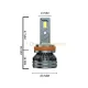 Femex GT Nano Pro H9 LED Xenon 22000 Lümen 7535 CSP Chipset görsel 6