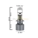 Femex Pro Mercekli H7 LED Xenon 22000 Lümen Mini Bi-LED görsel 8