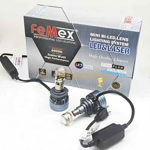 Audi A8 D3.5 led kısa far ampulü - Femex Pro Plus Mercekli H7 LED Xenon 25000 Lümen Mini Bi-LED