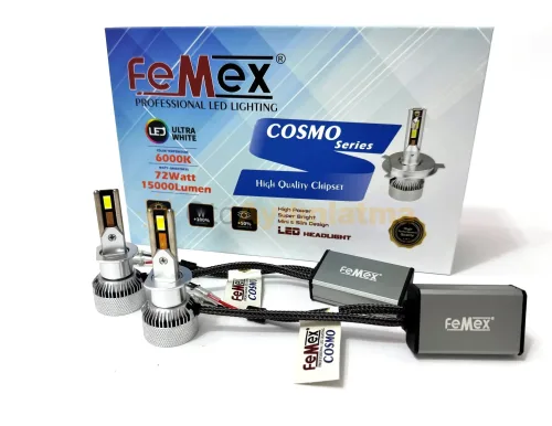 Fiat Ulysse led uzun far ampulü - Femex Mini Cosmo H1 LED Xenon 15000 Lümen 4575 CSP Chipset