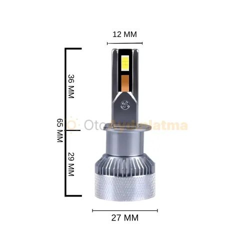 Fiat Ulysse led uzun far ampulü - Femex Mini Cosmo H1 LED Xenon 15000 Lümen 4575 CSP Chipset