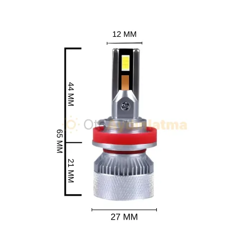 Dacia Duster 2 led sis farı ampulü - Femex Mini Cosmo H16 LED Xenon 15000 Lümen 4575 CSP Chipset