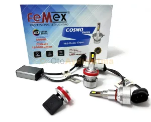 Femex Mini Cosmo H8 LED Xenon 15000 Lümen 4575 CSP Chipset - Femex
