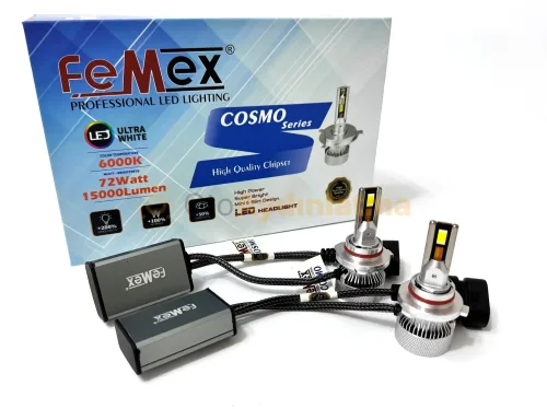 Seat Altea XL led sis farı ampulü - Femex Mini Cosmo HB4 9006 LED Xenon 15000 Lümen 4575 CSP Chipset