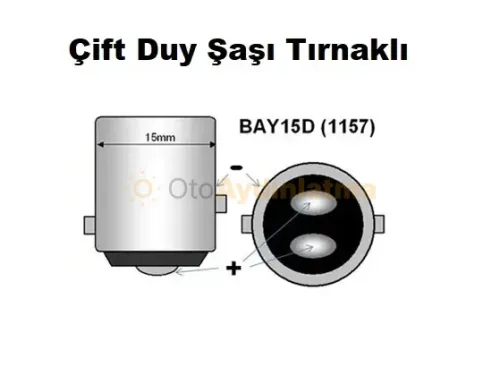 Fiat Ulysse stop / fren led ampulü - Femex P21W Çift Duy LED Ampul Premium 1157 Tip 66SMD 2835 Chip Kırmızı