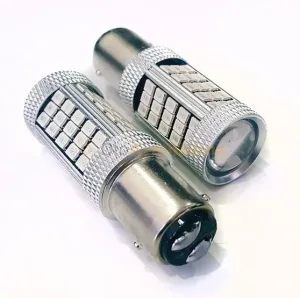 Femex P21W Çift Duy LED Ampul Premium 1157 Tip 66SMD 2835 Chip Kırmızı - Femex