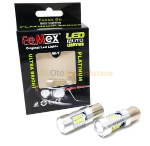 Femex P21W Tek Duy LED Ampul Platinum 93 Tip 21SMD 3030 Chip Beyaz - Femex