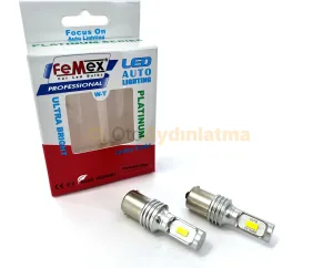Femex P21W Tek Duy LED Ampul Platinum 93 Tip CSP Chipset Beyaz - Femex