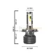 Femex Premio Plus H16 LED Xenon 14000 Lümen 4570 CSP Chipset görsel 4