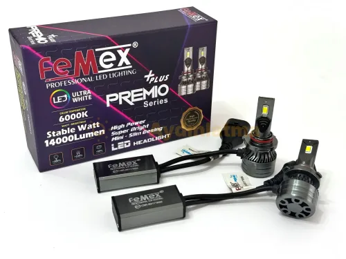 Volvo XC70 led uzun far ampulü - Femex Premio Plus HB3 9005 LED Xenon 14000 Lümen 4570 CSP Chipset