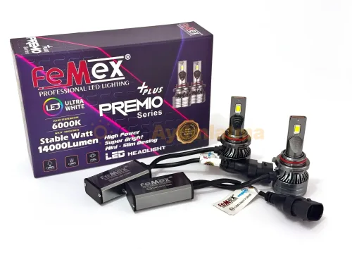 Seat Altea XL led sis farı ampulü - Femex Premio Plus HB4 9006 LED Xenon 14000 Lümen 4570 CSP Chipset