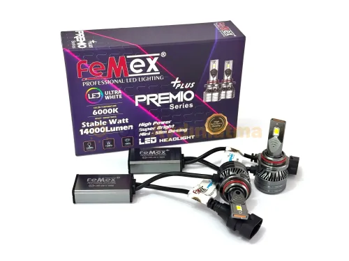Seat Altea XL led sis farı ampulü - Femex Premio Plus HB4 9006 LED Xenon 14000 Lümen 4570 CSP Chipset