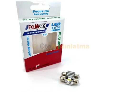 Mitsubishi Lancer 8 led tavan/iç aydınlatma ampulü - Femex 31MM Sofit LED Ampul Platinum - C5W CSP Chipset