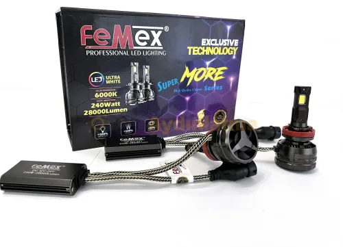 Dacia Duster 2 Makyaj 2 led sis farı ampulü - Femex Super More H16 LED Xenon 28000 Lümen 7545 CSP Chipset