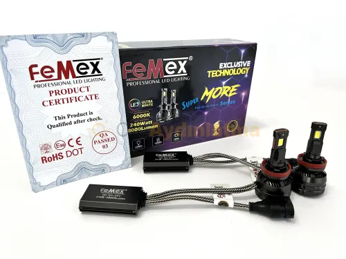 Dacia Duster 2 Makyaj 2 led sis farı ampulü - Femex Super More H16 LED Xenon 28000 Lümen 7545 CSP Chipset