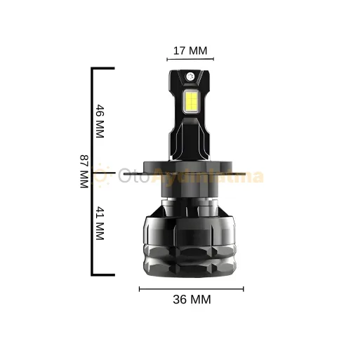 Kia Soul 2 led uzun far ampulü - Femex Super More H4 LED Xenon 28000 Lümen 7545 CSP Chipset