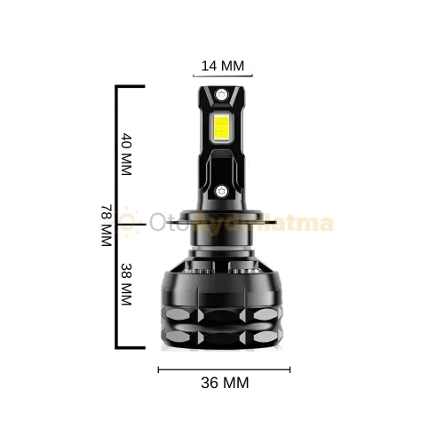 Renault Master 2 Makyajlı led kısa far ampulü - Femex Super More H7 LED Xenon 28000 Lümen 7545 CSP Chipset