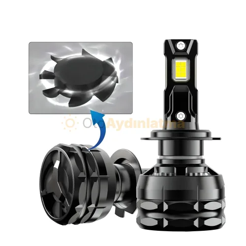 Kia Soul 2 led uzun far ampulü - Femex Super More H4 LED Xenon 28000 Lümen 7545 CSP Chipset