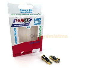 Femex T10 LED Ampul Platinum - W5W 3SMD Osram Chipset Beyaz - Femex