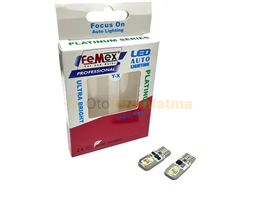 Volvo XC70 2 led ön park ampulü - Femex T10 LED Ampul Platinum - W5W 4SMD 3030 Chip Beyaz